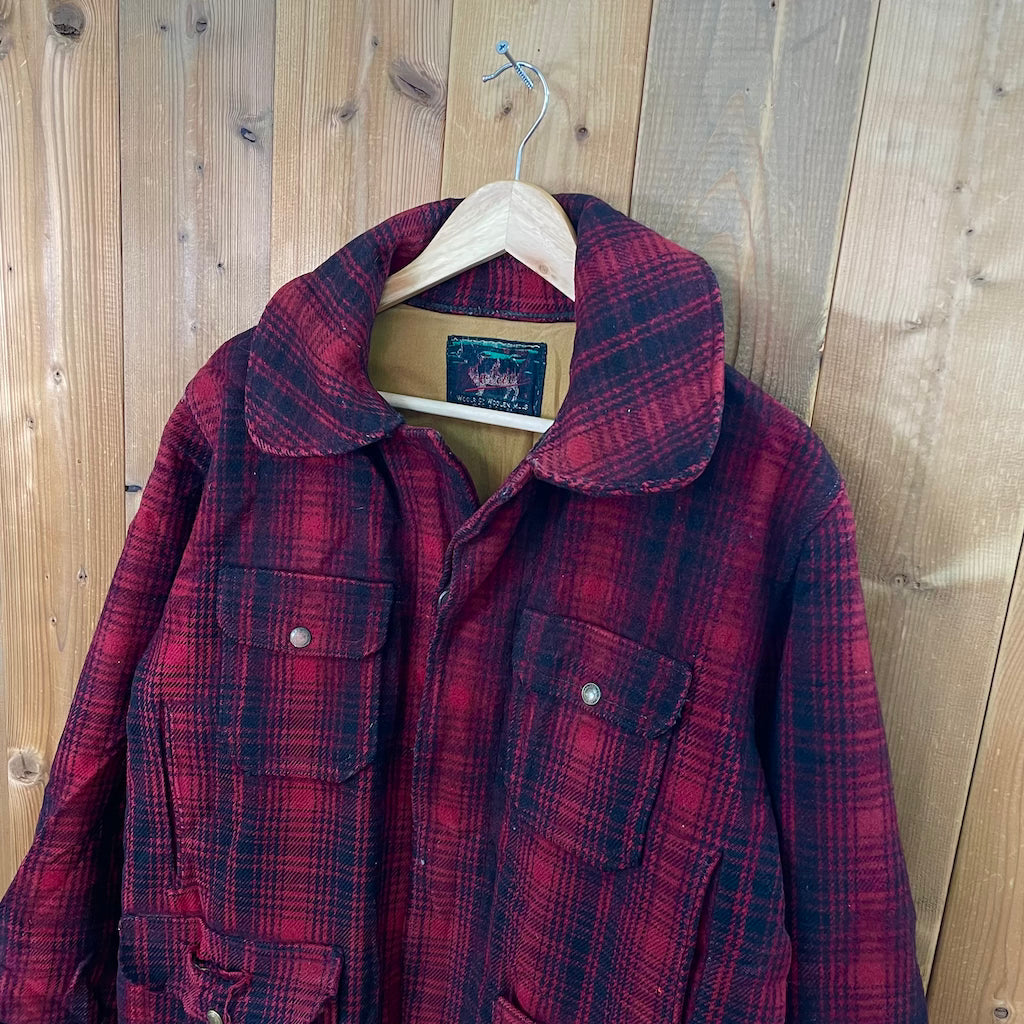 60s vintage WOOLRICH ウールリッチ ウールジャケット チェック柄 総柄