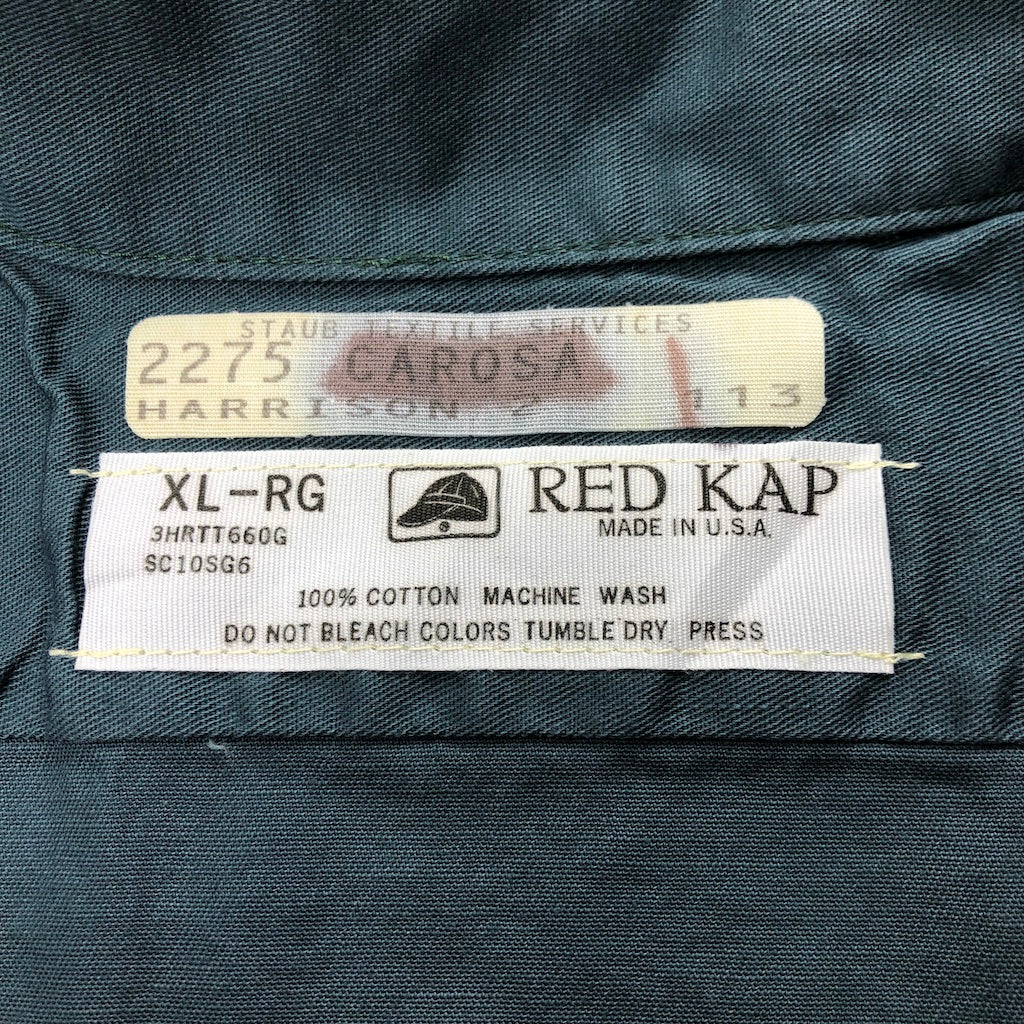 USA製 RED KAP レッドキャップ ワークシャツ 半袖シャツ