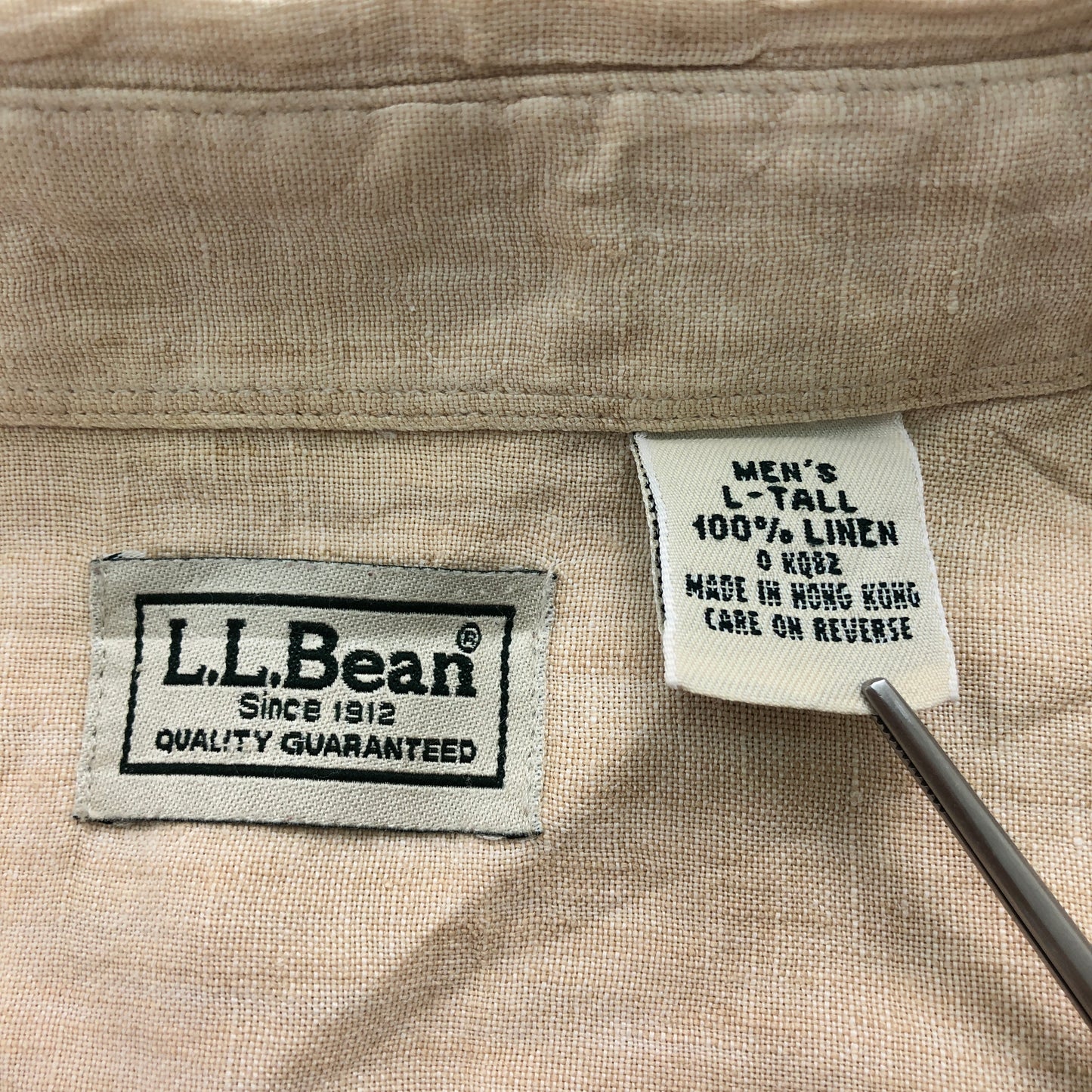 L.L.Bean エルエルビーン 半袖シャツ リネンシャツ BDシャツ ボタンダウン