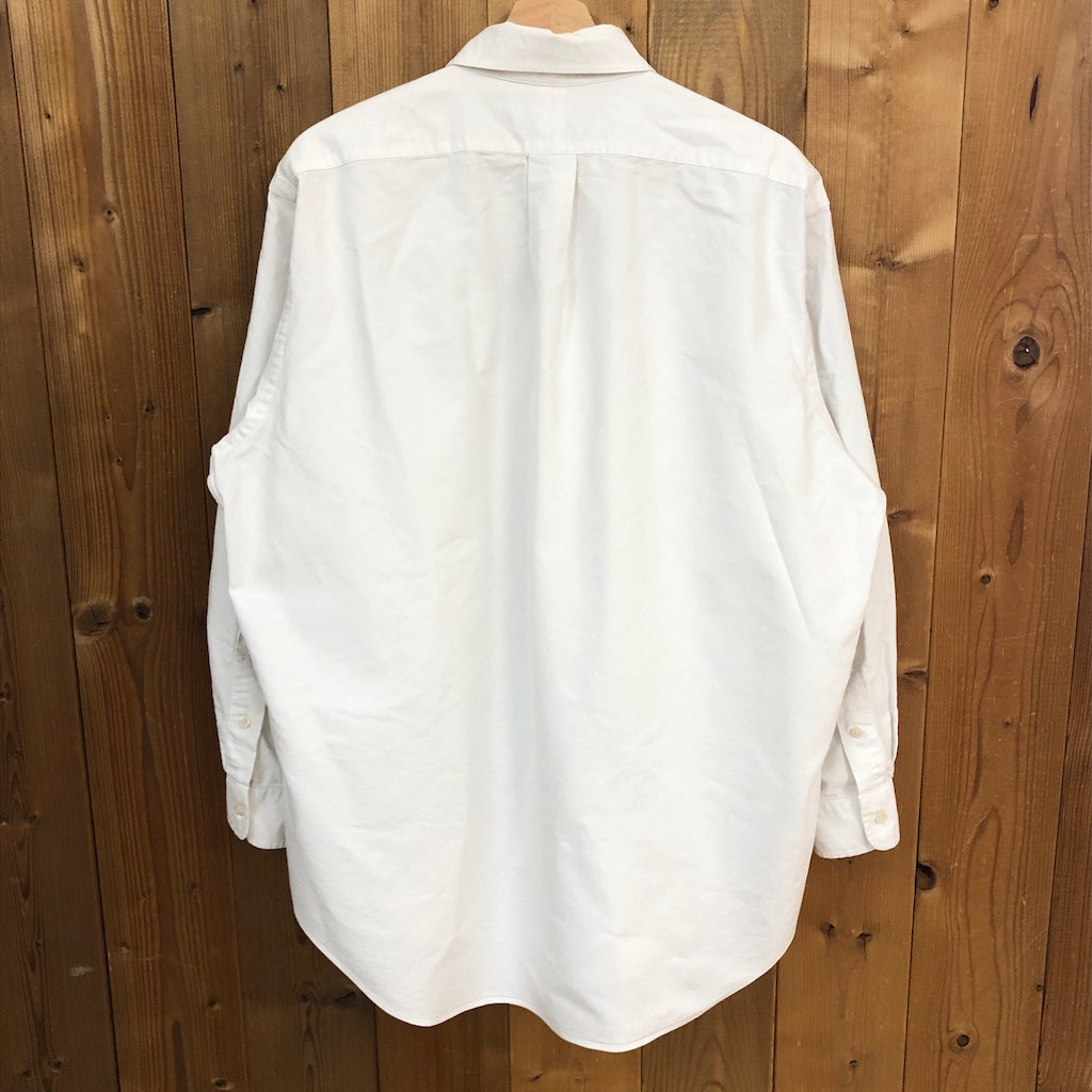 Ralph Lauren ラルフローレン 長袖シャツ BDシャツ ボタンダウン ワンポイント 刺繍 ホワイト