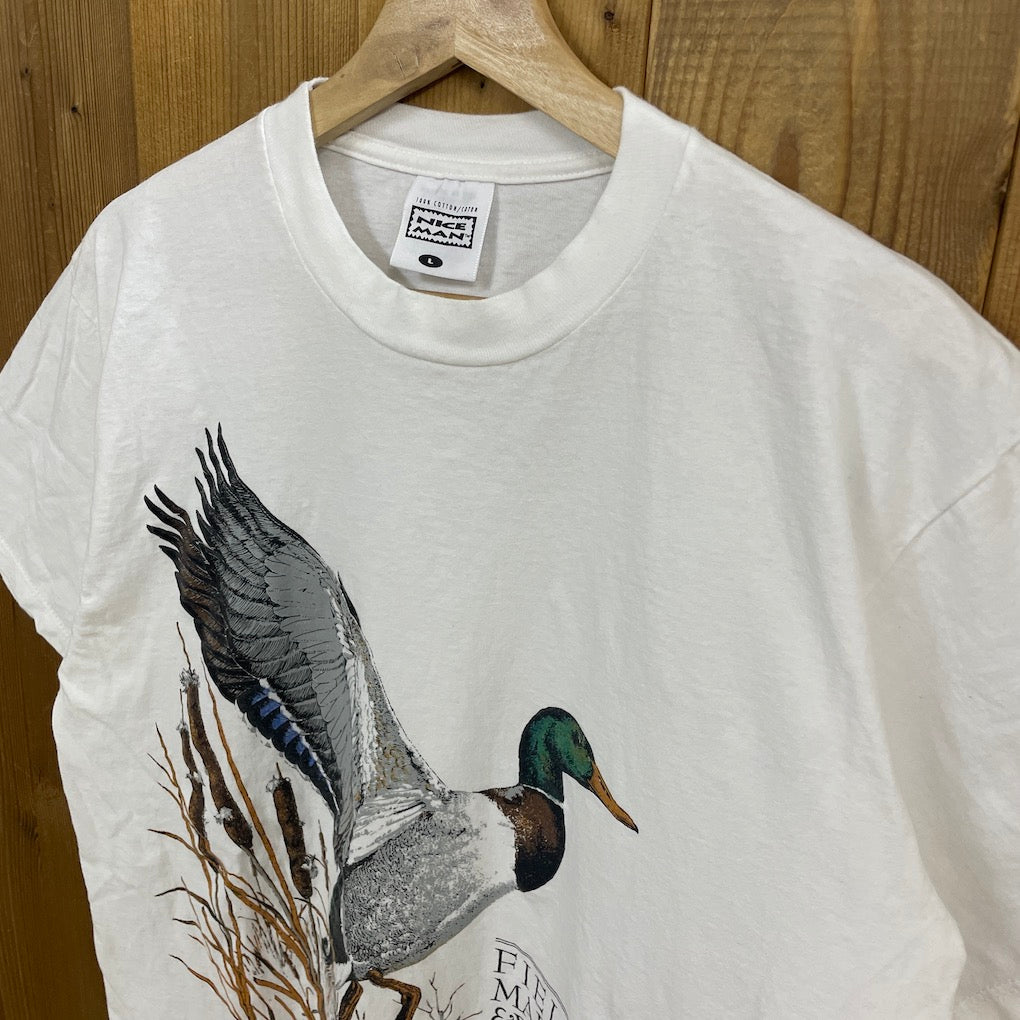 USA製 NICE MAN ナイスマン FIELD MARSH ＆ WOOD マガモ  アニマルTシャツ 半袖 カットソー