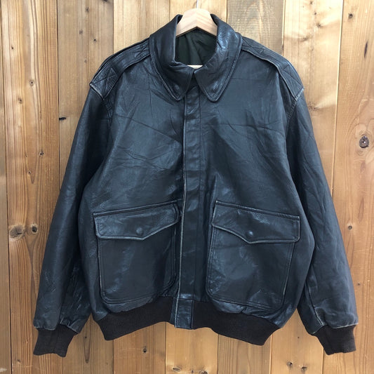 USA製 90s vintage L.L.Bean エルエルビーン TYPE A-2 FLYING TIGER JACKET レザーフライトジャケット