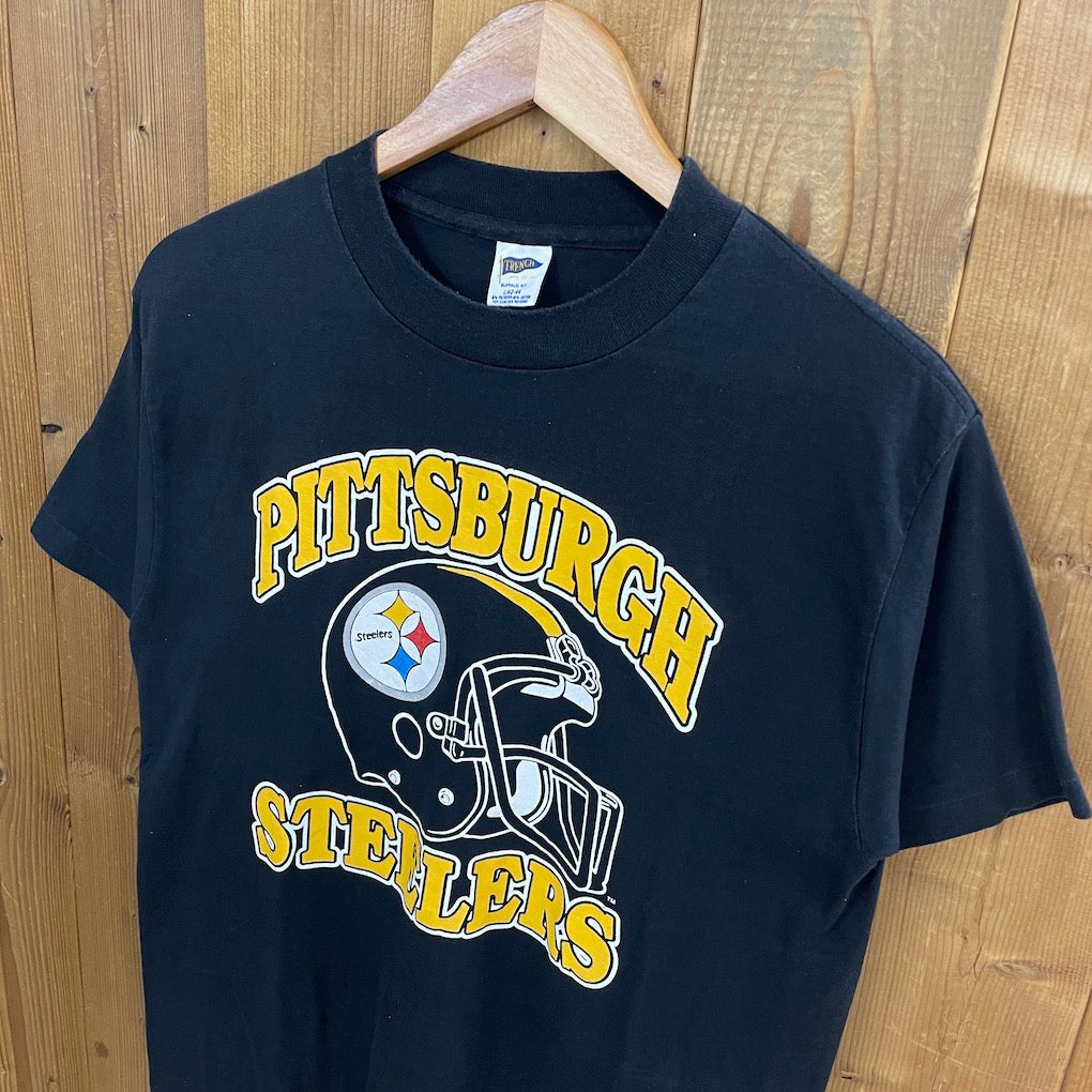 80s vintage USA製 TRENCH  Pittsburgh Steelers ピッツバーグ・スティーラーズ プリントTシャツ 半袖