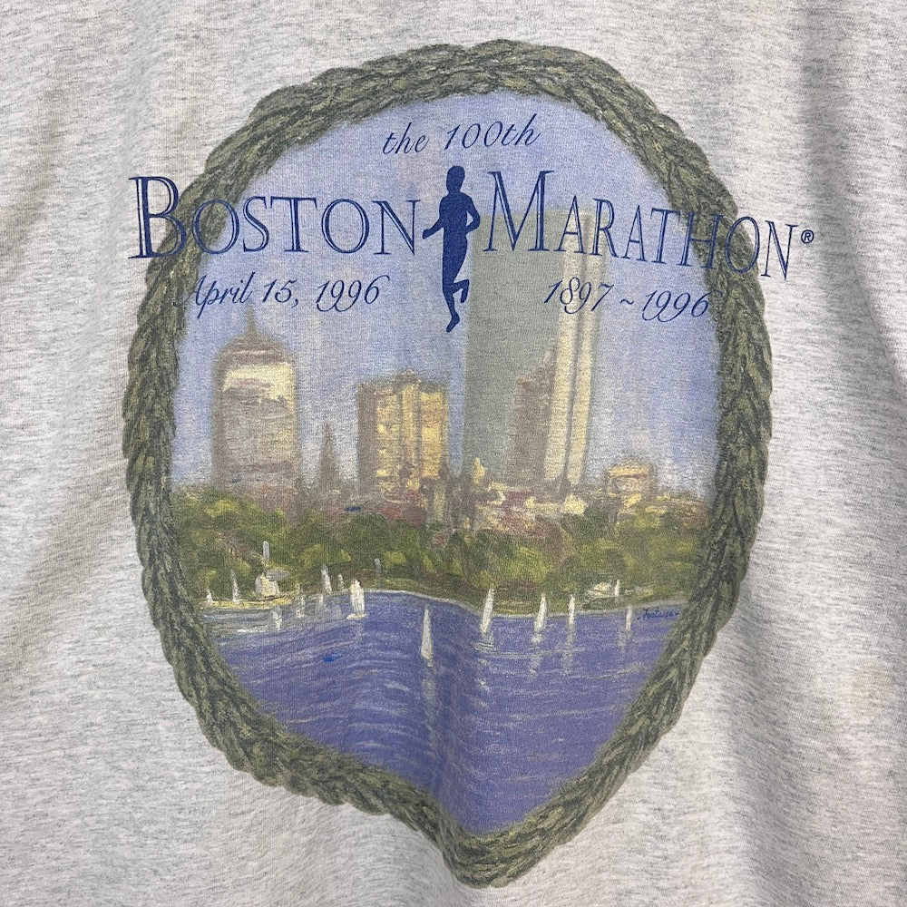 90s vintage USA製 FRUITS OF THE LOOM フルーツオブザルーム LOFTEEZ BOSTON MARATHON ボストン マラソン Tシャツ 半袖