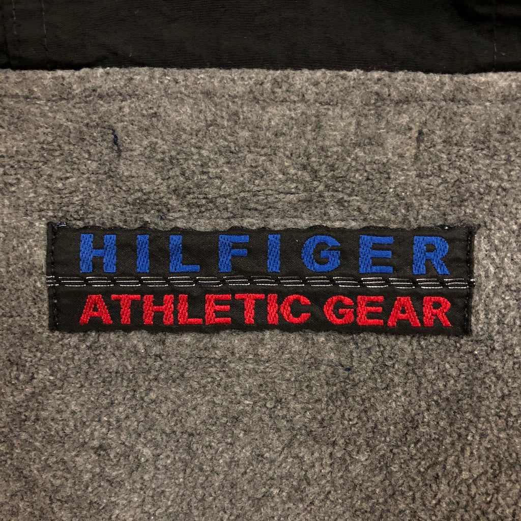 90s vintage TOMMY HILFIGER トミーヒルフィガー ATHLETIC GEAR アスレチックギア ハーフジップ フリース プルオーバー ナイロン切替