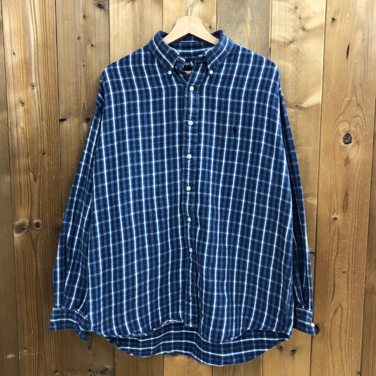 90s vintage Ralph Lauren ラルフローレン BLAIRE ネルシャツ BDシャツ ボタンダウン 長袖シャツ
