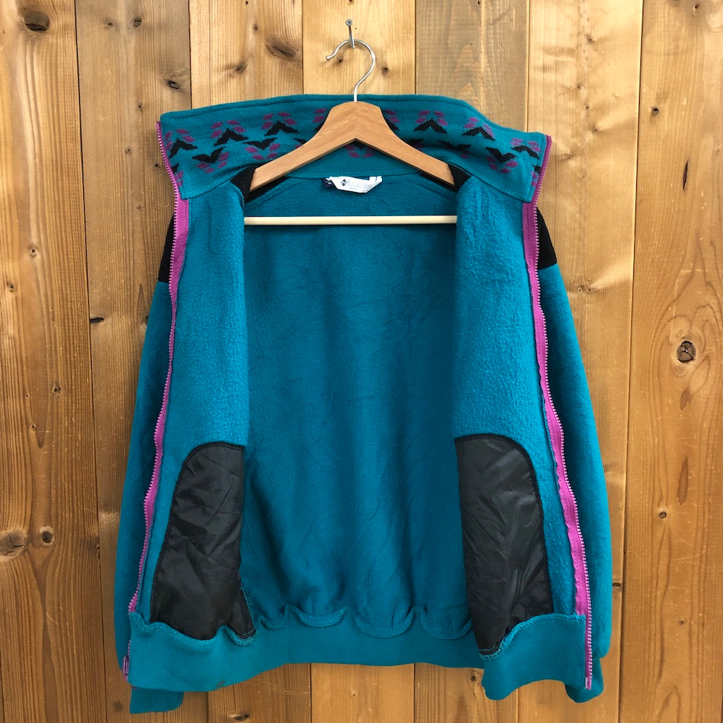 80s vintage USA製 Columbia コロンビア 3way ナイロンジャケット フリースジャケット ジップインジップ ライナー付き