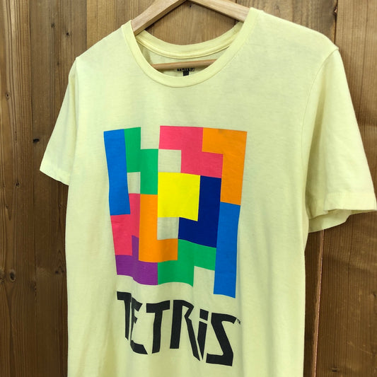 TETRIS テトリス Tシャツ 半袖 カットソー ビッグプリント ゲームTシャツ