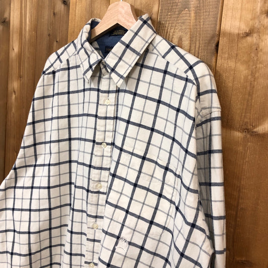TOMMY HILFIGER トミーヒルフィガー 長袖シャツ チェック ベージュ/ネイビー