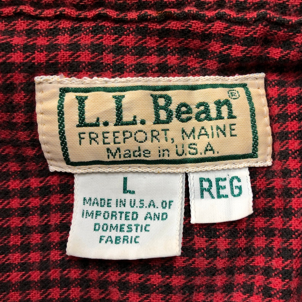 USA製 80s vintage L.L.Bean エルエルビーン デニムシャツ 裏地コットンネル