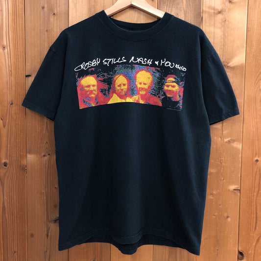 anvil アンヴィル Crosby, Stills, Nash & Young クロススティルスナッシュアンドヤング Tシャツ 半袖 カットソー ビッグプリント バンドTシャツ