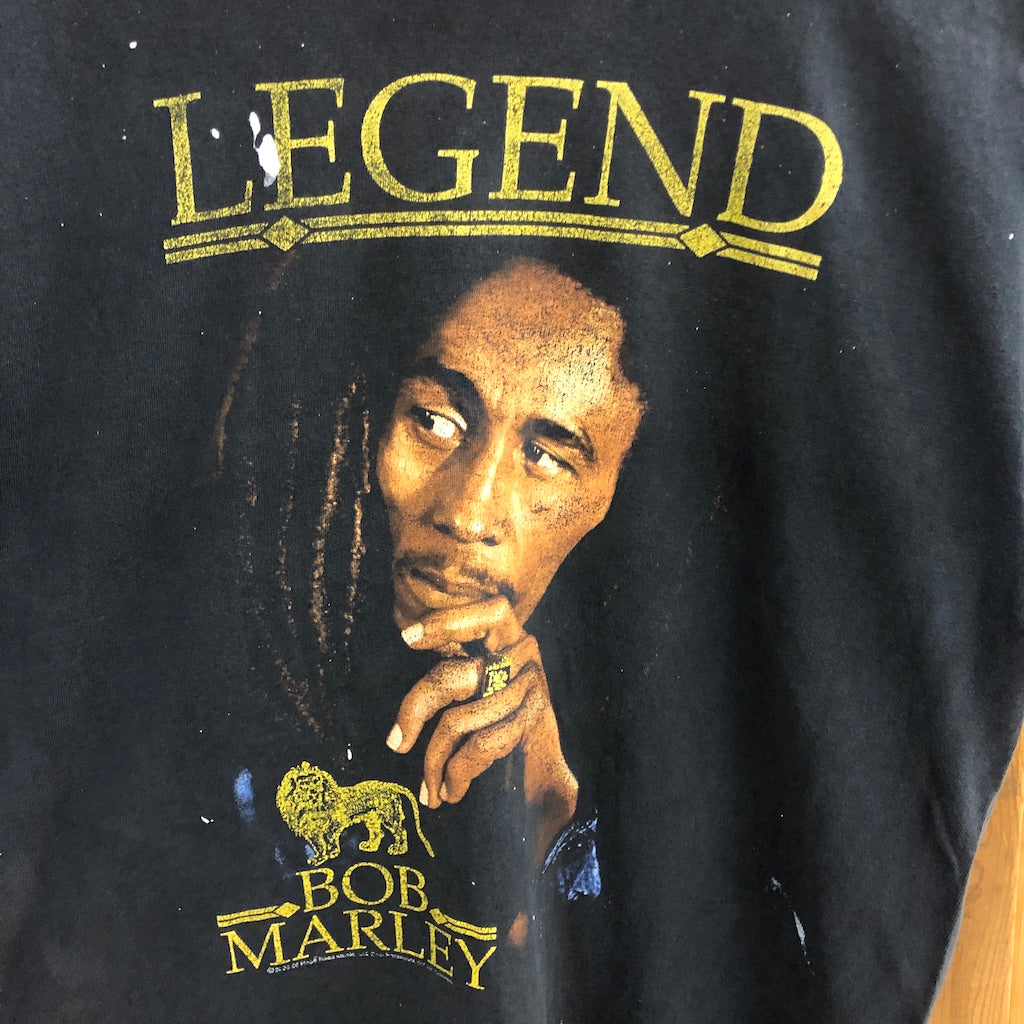 00s vintage USA製 ZION ザイオン BOB MARLEY ボブマリー プリントTシャツ 半袖 カットソー ラッパー ZionザイオンBob MarleyボブマーリーアーティストTシャツ大判プリント