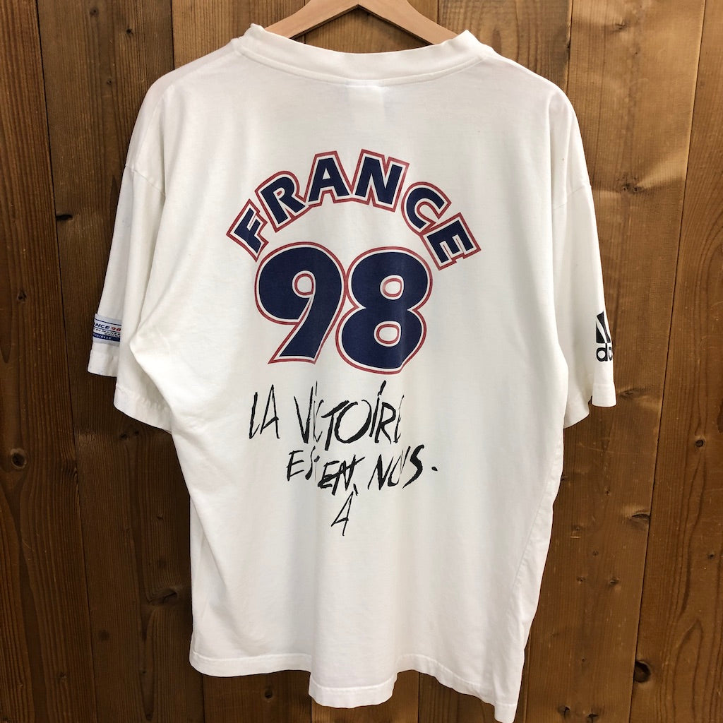 90s vintage adidas アディダス  Soccer World Cup サッカーワールドカップ フランス代表 1998年