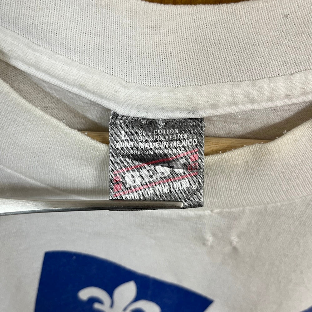 90s vintage FRUITS OF THE LOOM BEST フルーツオブザルーム Qubec quebec je me souviendrai ケベック州 Tシャツ 半袖 カットソー
