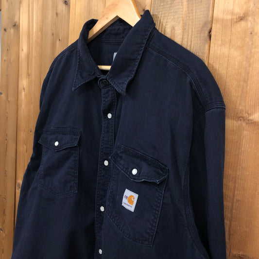 Carhartt カーハート 長袖シャツ スナップボタン ネイビー