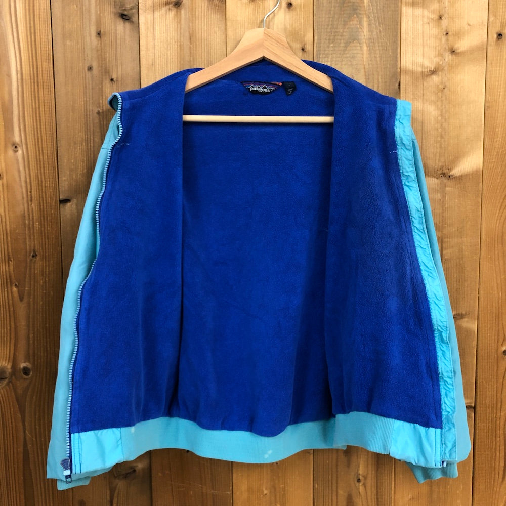 80s vintage USA製 patagonia パタゴニア ナイロンジャケット Nylon 三角タグ シェルドシンチラ ジップアップ 42119