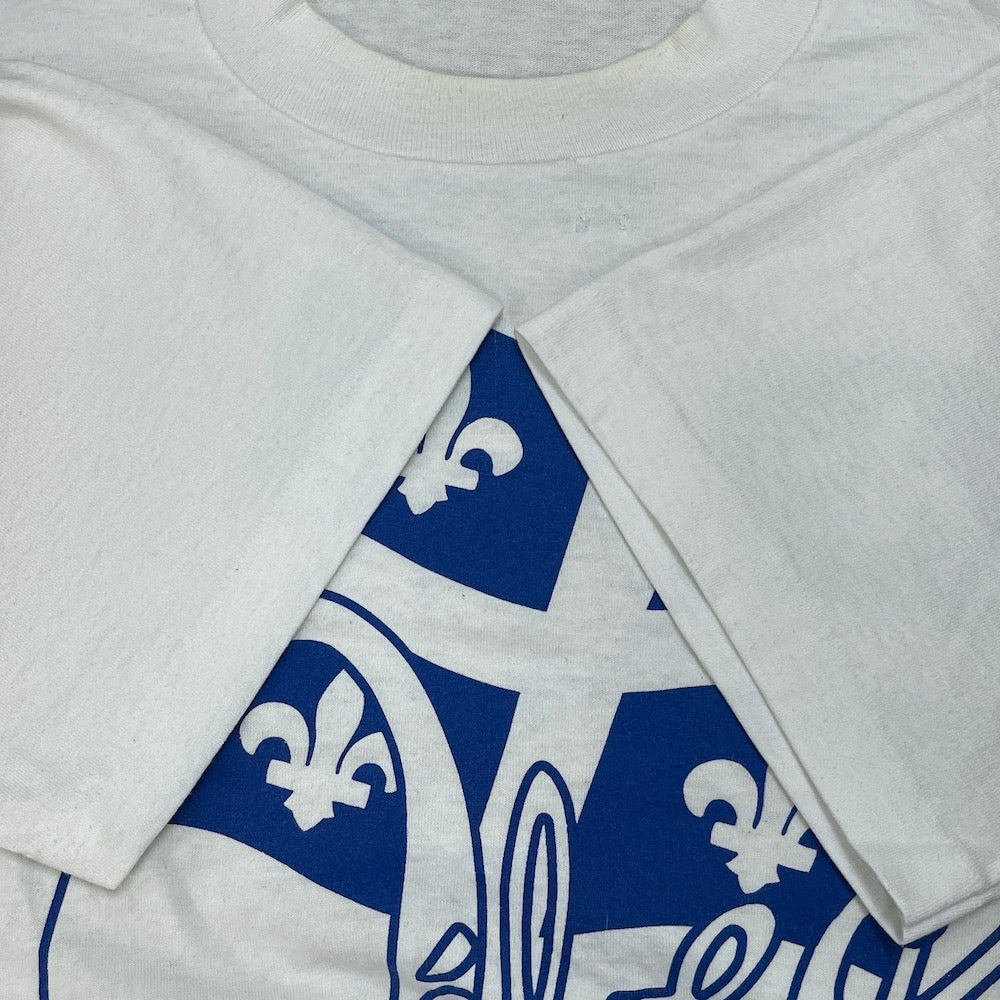 90s vintage FRUITS OF THE LOOM BEST フルーツオブザルーム Qubec quebec je me souviendrai ケベック州 Tシャツ 半袖 カットソー