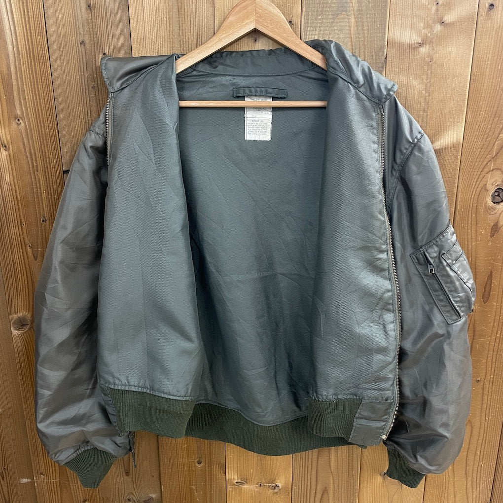 80s vintage U.S.ARMY USAF CWU-36/P フライトジャケット 米軍 ミリタリー ジップアップ フルジップ 軍モノ