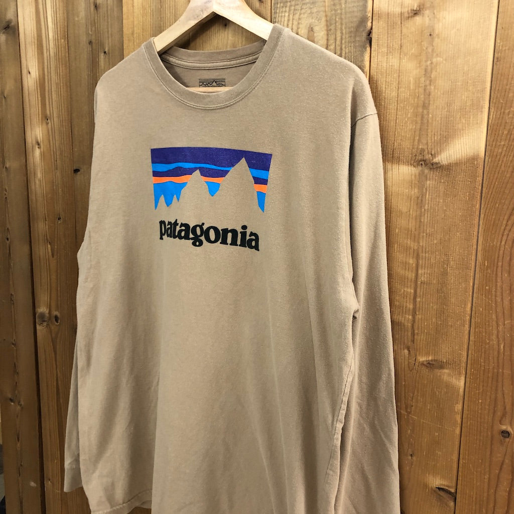 patagonia パタゴニア ロングTシャツ ロンT プリントロゴ