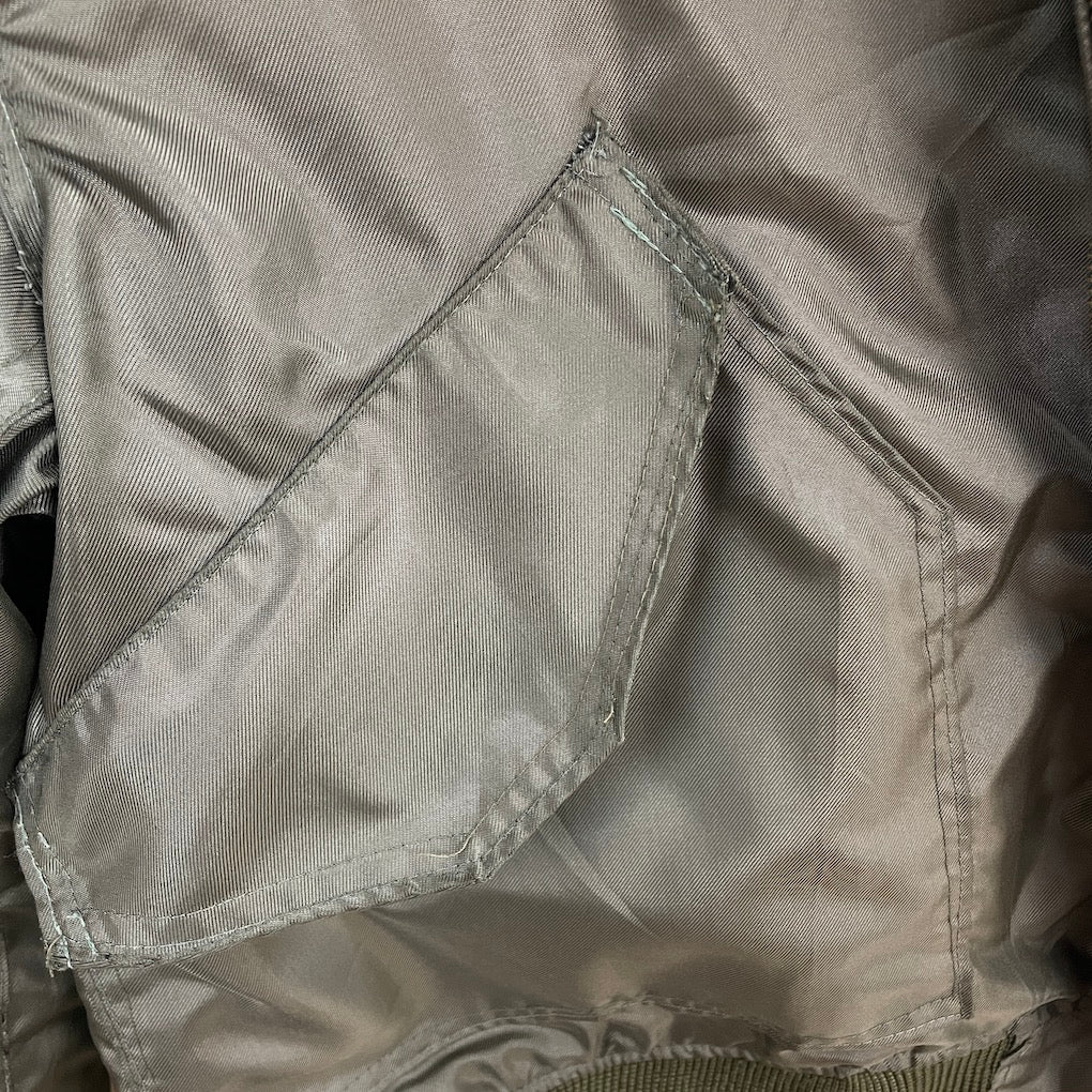 80s vintage U.S.ARMY USAF CWU-36/P フライトジャケット 米軍 ミリタリー ジップアップ フルジップ 軍モノ