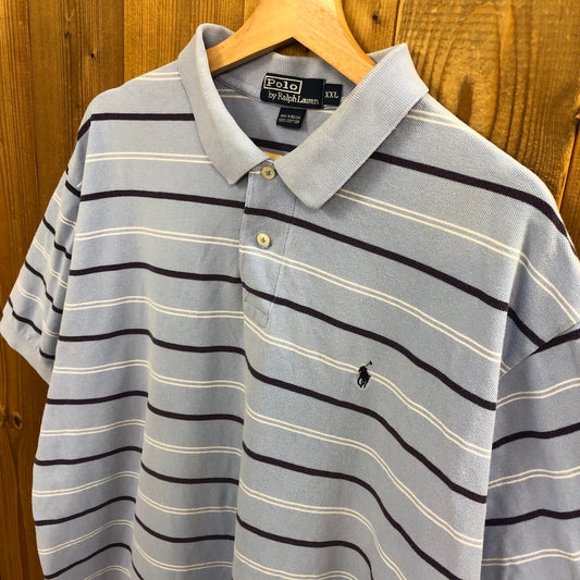 Polo by Ralph Lauren ポロバイラルフローレン ポロシャツ 半袖 ボーダー ワンポイント ロゴ 刺繍