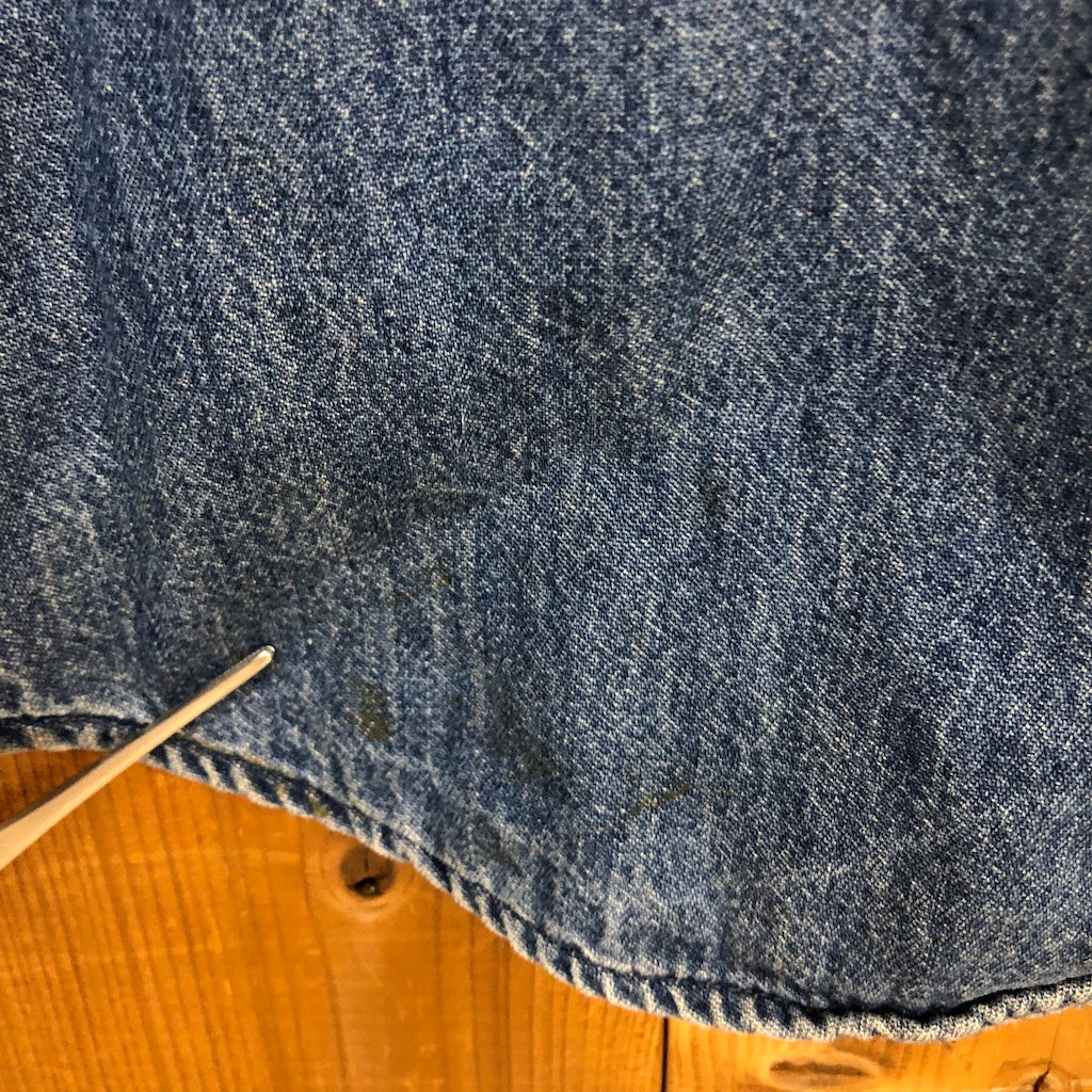 USA製 80s vintage L.L.Bean エルエルビーン デニムシャツ 裏地コットンネル