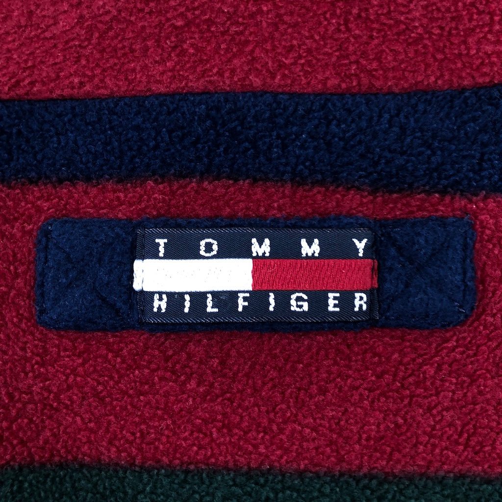 90s vintage TOMMY HILFIGER トミーヒルフィガー ナイロン フリース リバーシブル ジャケット ブルゾン ジップアップ