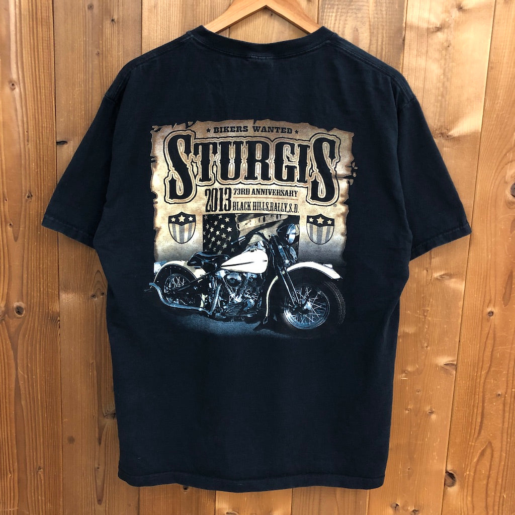 FRUIT OF THE LOOM フルーツオブザルーム STURGIS スタージス プリントTシャツ 半袖 カットソー バイク 2013年