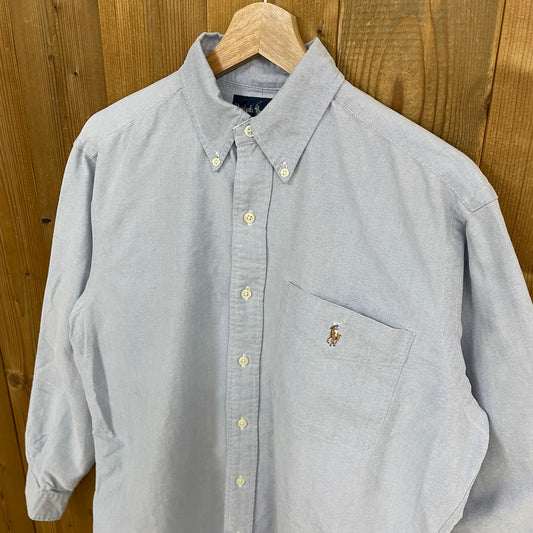 00s Ralph Lauren ラルフローレン オックスフォード 長袖シャツ BD ボタンダウン Sサイズ