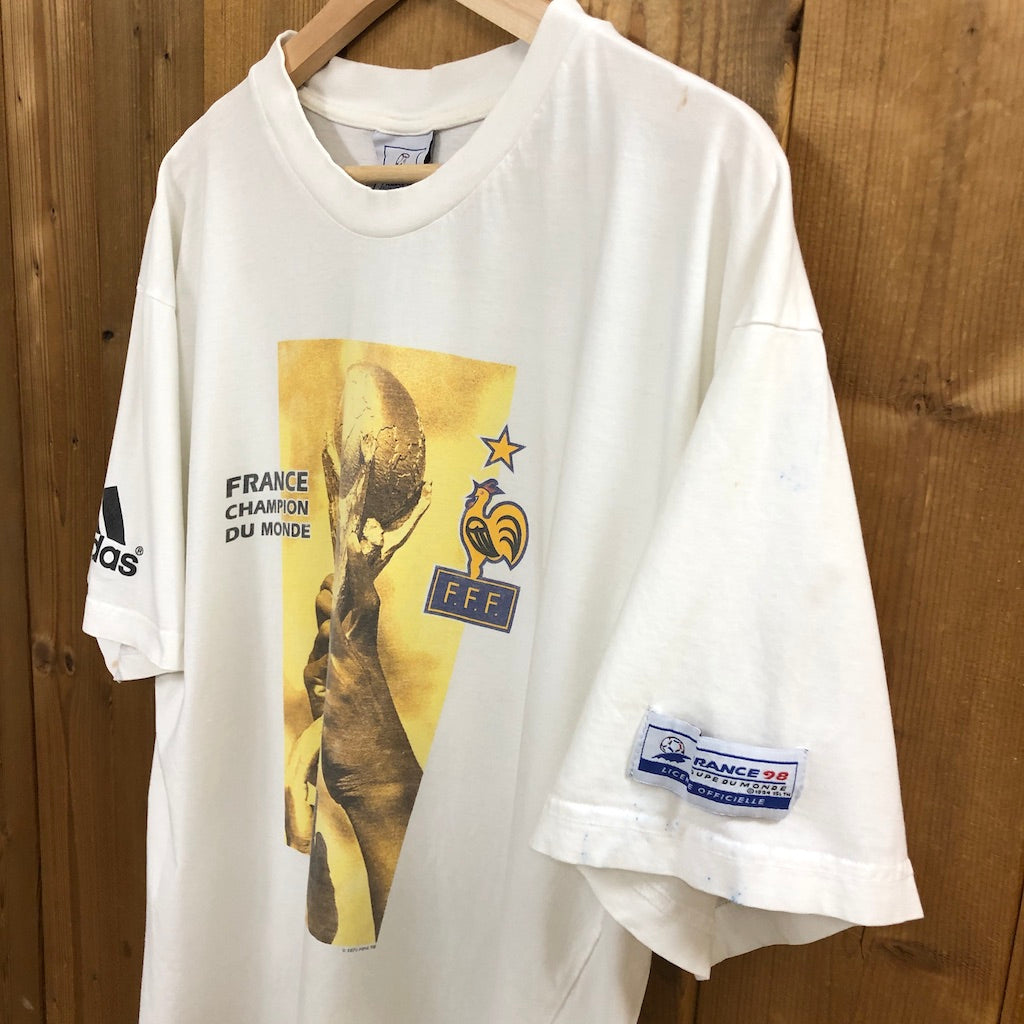 90s vintage adidas アディダス  Soccer World Cup サッカーワールドカップ フランス代表 1998年
