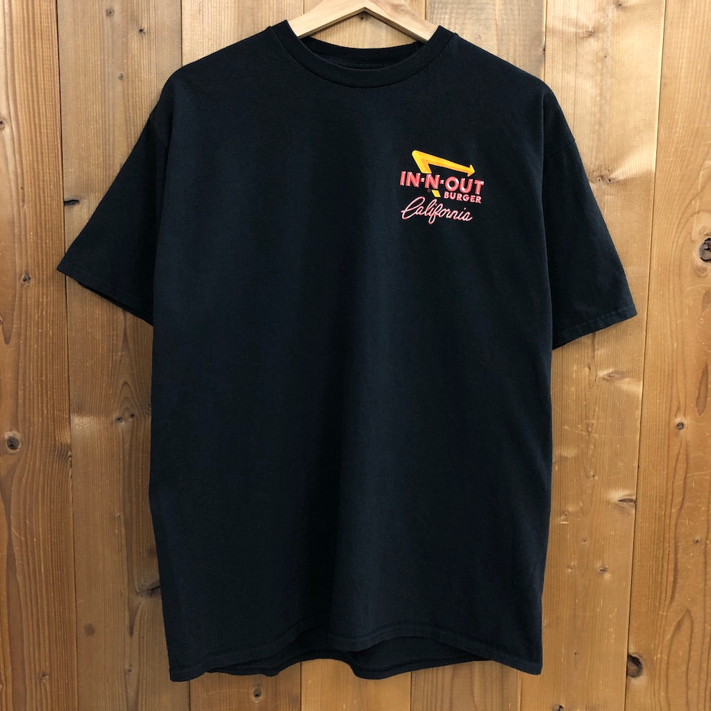 IN-N-OUT BURGER インアンドアウトバーガー  California カリフォルニア アドバタイジング プリントTシャツ 半袖 カットソー