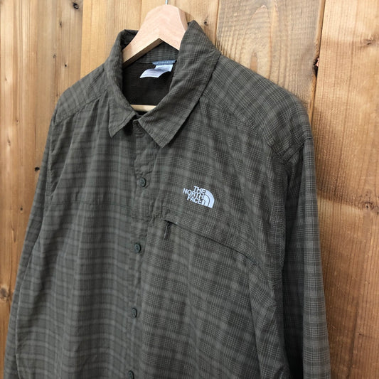 THE NORTH FACE ザ・ノース・フェイス 長袖シャツ チェック ブラウン