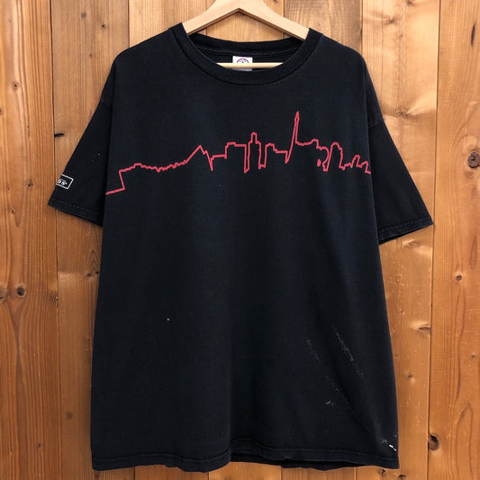 USA製 DELTA PRO WEIGHT デルタプロウェイト Tシャツ 半袖 カットソー ビックプリント バックプリント