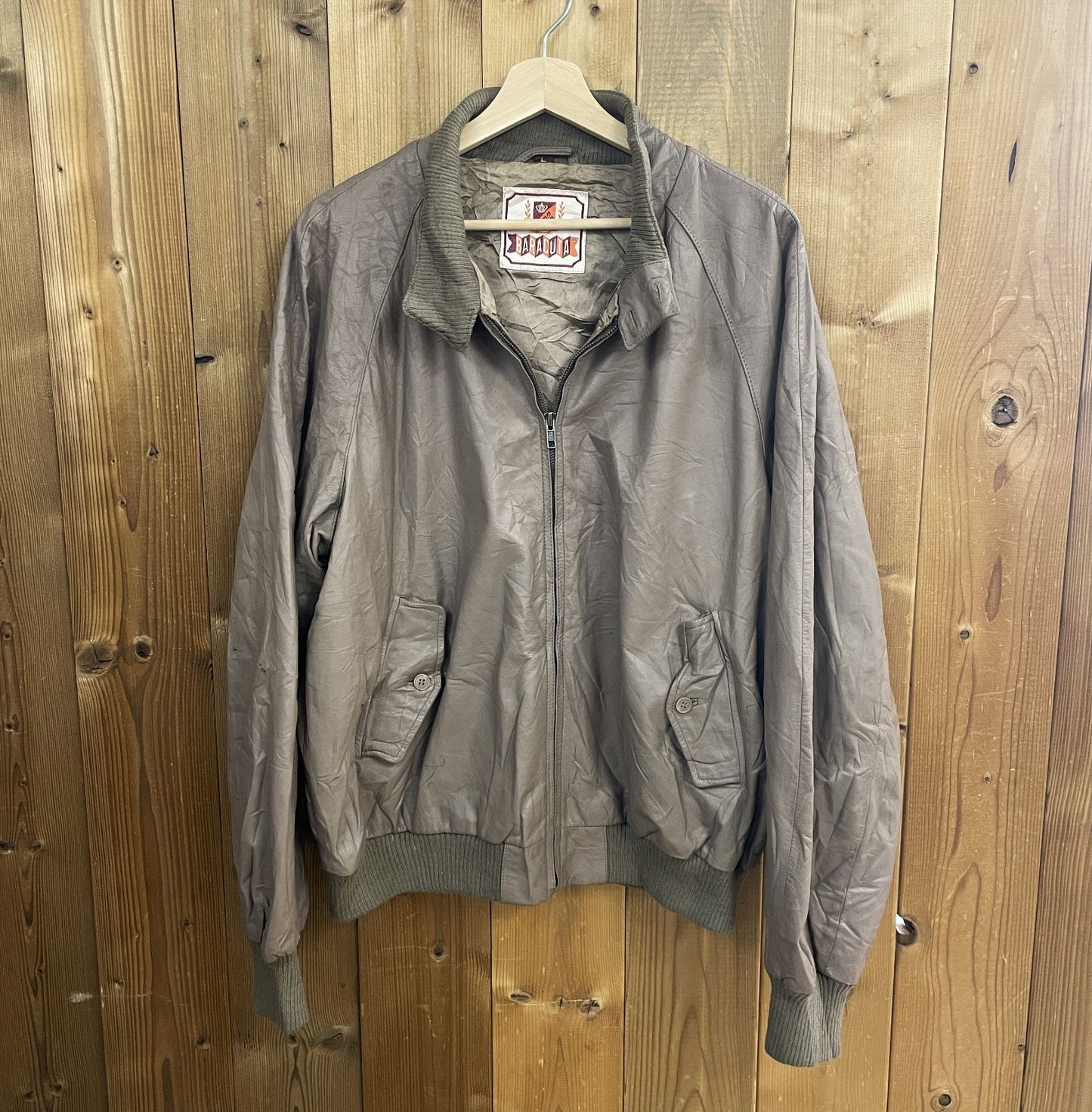 80s 90s BARACUTA G-9 レザー スウィングトップ バラクータ ハリントン Harrington VINTAGE