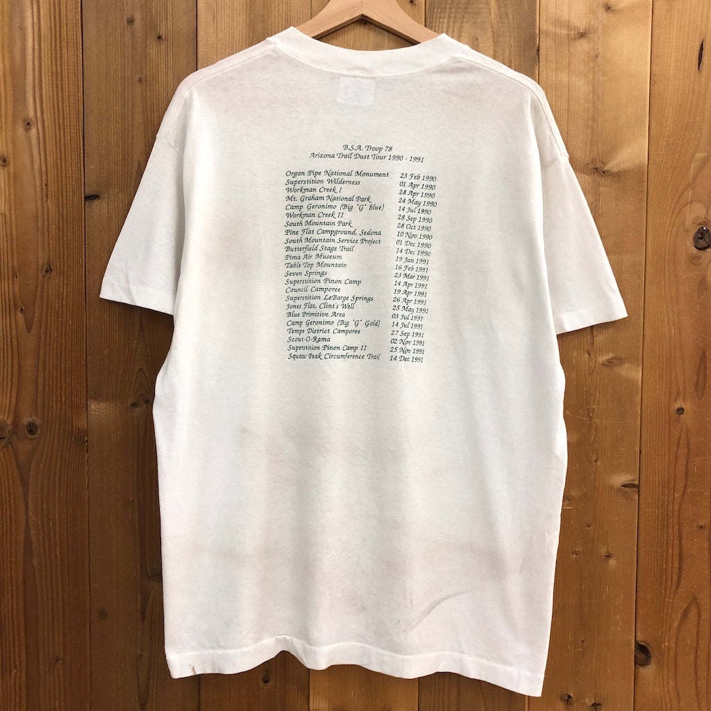 USA製 HeF-T ヘフト Tシャツ 半袖 カットソー ビッグプリント バックプリント