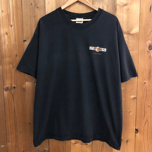 Hard Rock CAFE LAS VEGAS ハードロックカフェ ラスベガス ステンドグラス 楽器 Tシャツ 半袖 カットソー
