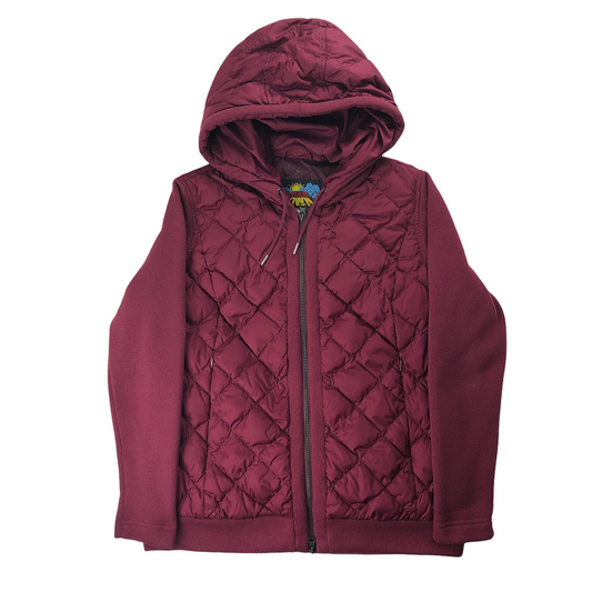 Eddie Bauer エディバウアー 日の出タグ キルティングジャケット ジップアップ 中綿 フーディ