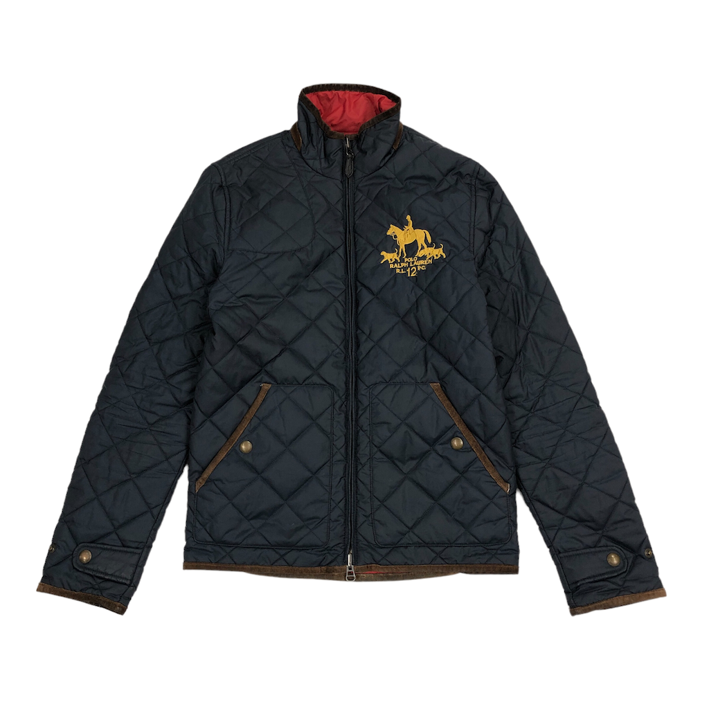 POLO RALPH LAUREN ポロラルフローレン リバーシブルナイロンジャケット フルジップ ジップアップ キルティング