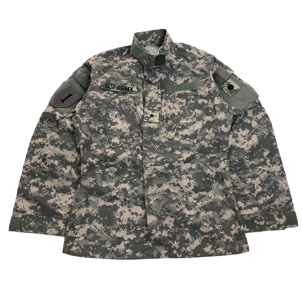 U.S.ARMY ACU デジカモ コンバットジャケット ミリタリージャケット ジップアップ フルジップ 長袖