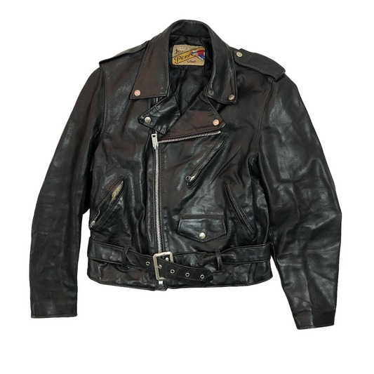 USA製 80s vintage PERFECTO by Scott パーフェクトバイショット ダブルライダースジャケット バイカータグ後期 レザージャケット カウレザー 革ジャン