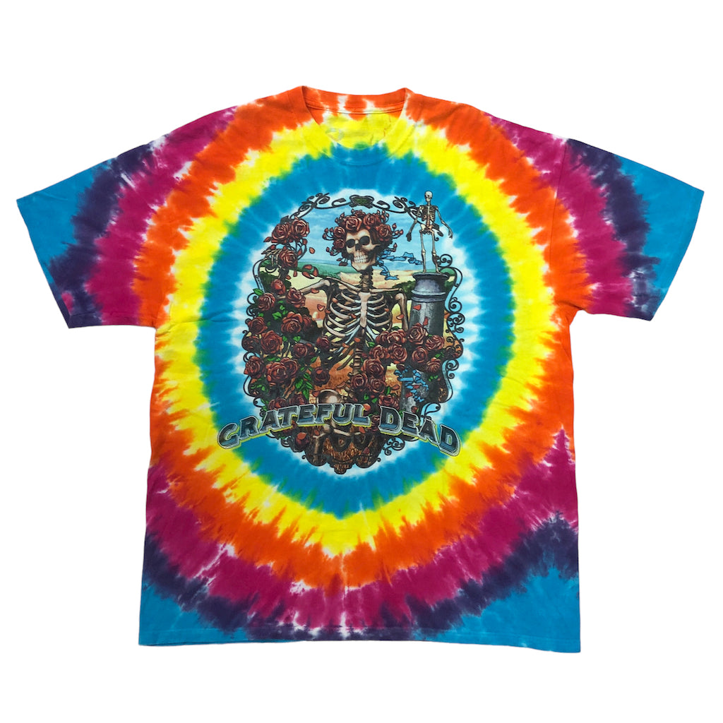 GRATEFUL DEAD グレイトフルデッド タイダイ プリントTシャツ 半袖 カットソー スカル