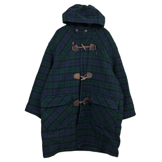 90s vintage L.L.Bean ダッフルコート ブラックウォッチチェック