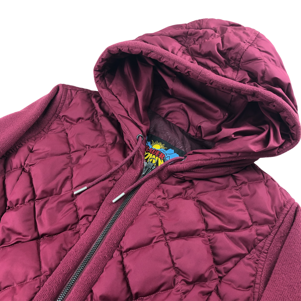 Eddie Bauer エディバウアー 日の出タグ キルティングジャケット ジップアップ 中綿 フーディ