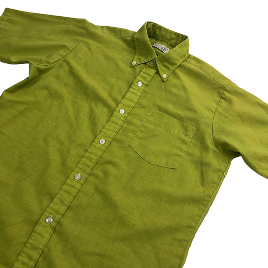 70s vintage BRENT prep ブレントプレップ BDシャツ 半袖 ボタンダウン