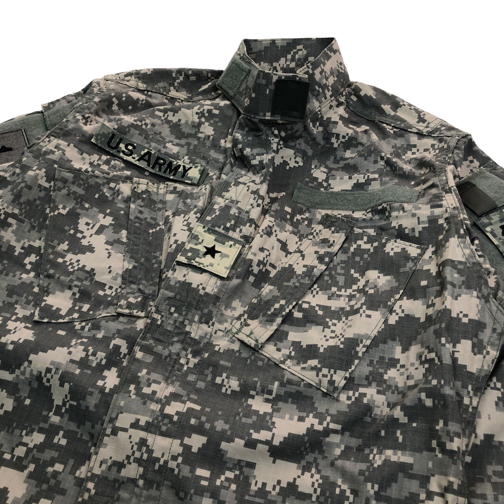 U.S.ARMY ACU デジカモ コンバットジャケット ミリタリージャケット ジップアップ フルジップ 長袖