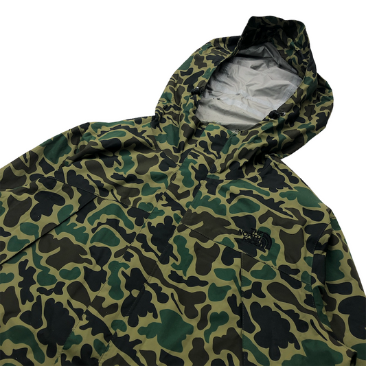 THE NORTH FACE  ノースフェイス マウンテンパーカー ナイロンジャケット フーディー フルジップ ジップアップ カモ柄 迷彩 総柄