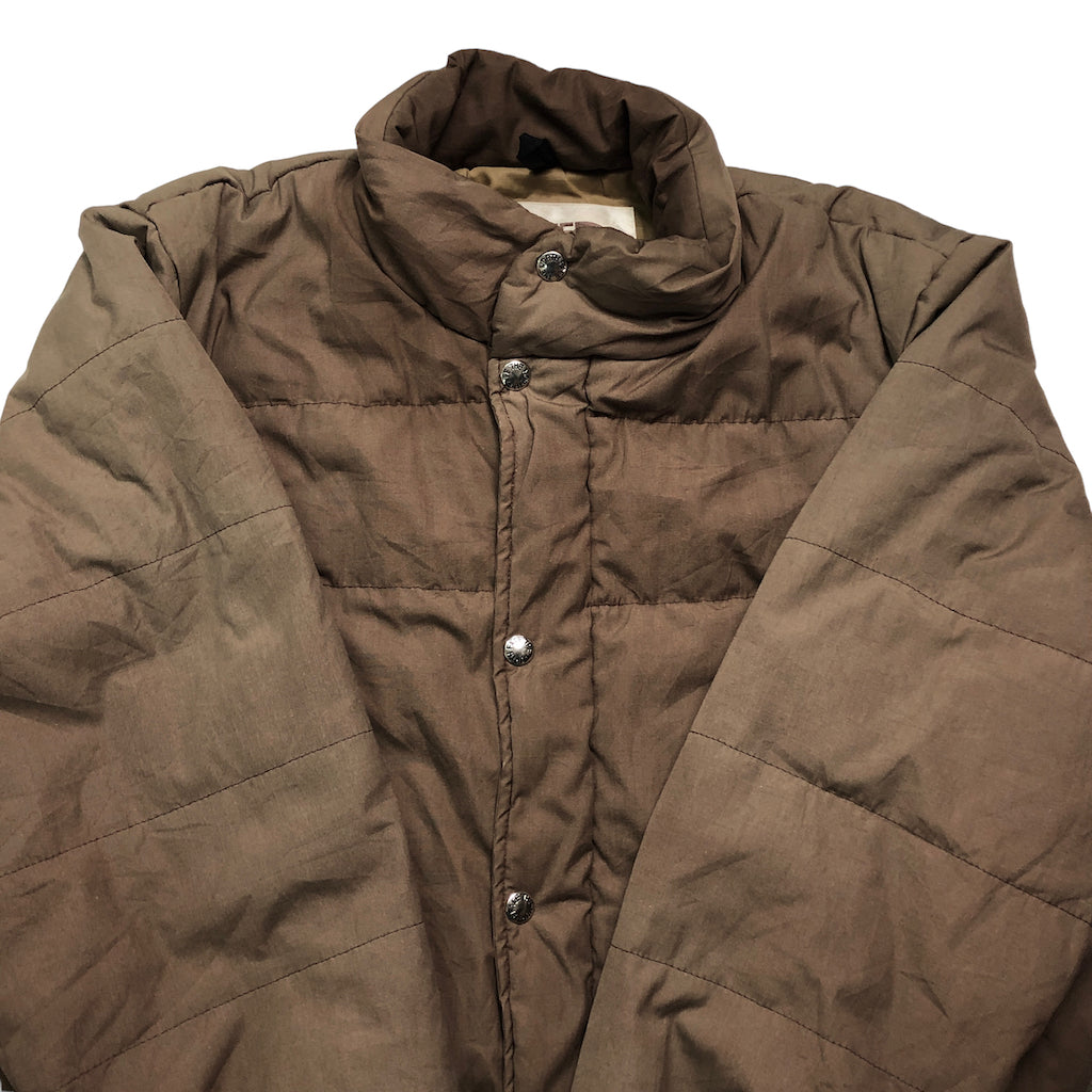 70s vintage 茶タグ THE NORTH FACE ノースフェイス ダウンジャケット ジップアップ