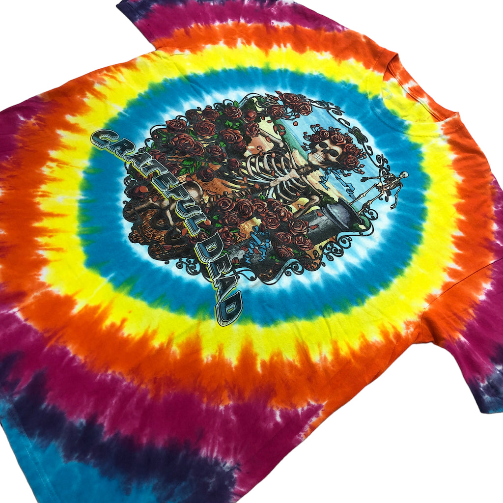 GRATEFUL DEAD グレイトフルデッド タイダイ プリントTシャツ 半袖 カットソー スカル