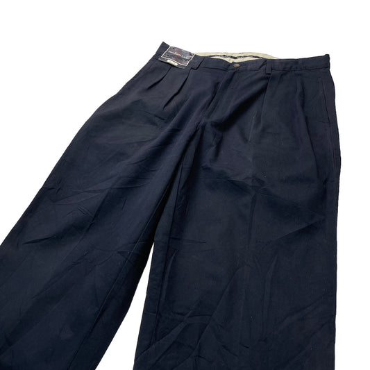 90s vintage RALPH LAUREN ラルフローレン チノパンツ ロングパンツ ２タック コットン デッドストック