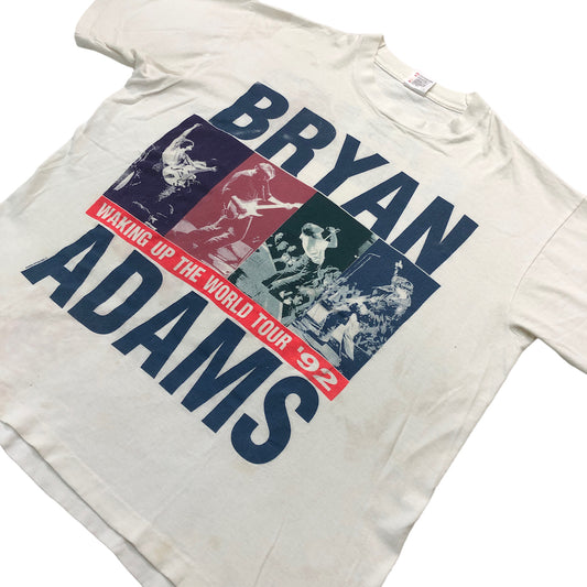 90s vintage カナダ製 FRUIT OF THE LOOM フルーツオブザルーム BRYAN ADAMS ブライアンアダムス WAKING UP THE WORLD TOUR '92 ウェイキングアップザワールドツアー プリントTシャツ 半袖 カットソー